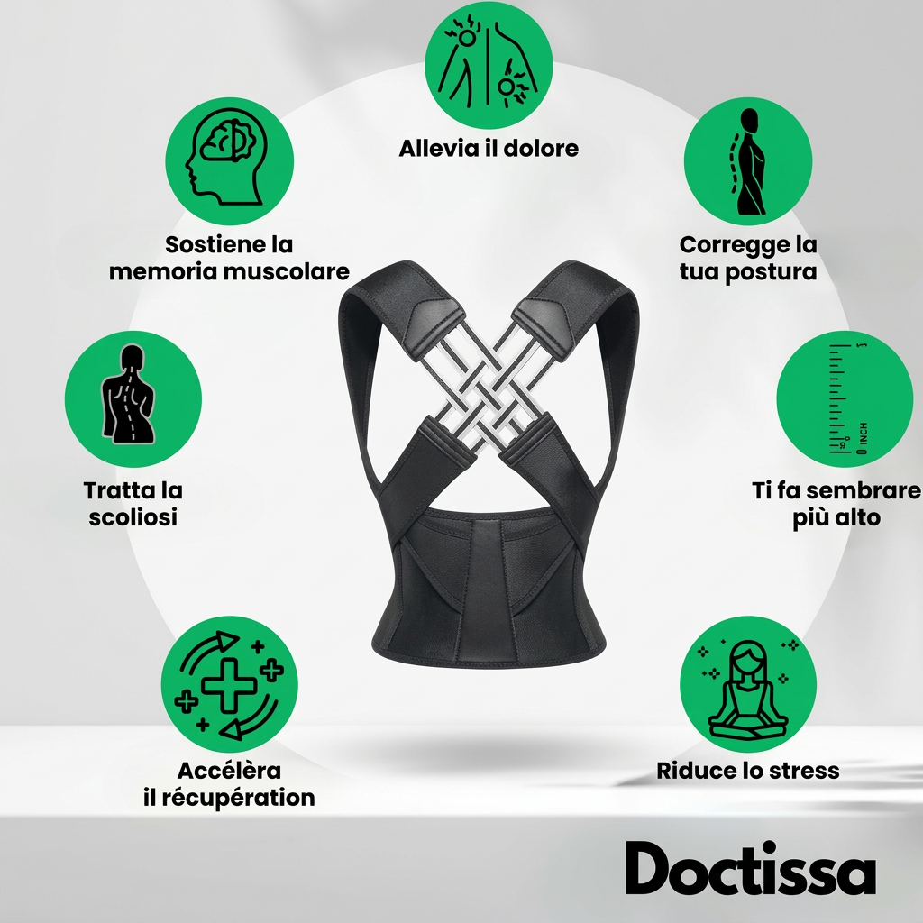 Cintura Doctissa™ – Allevia i dolori alla schiena e migliora la postura